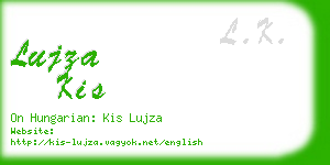 lujza kis business card